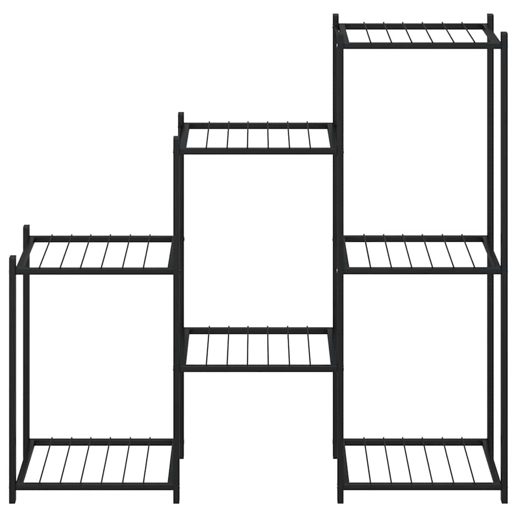 Flower Stand 83x25x80 cm Black Iron