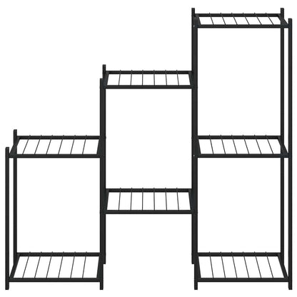 Flower Stand 83x25x80 cm Black Iron
