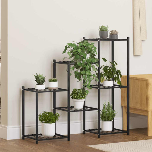 Flower Stand 83x25x80 cm Black Iron