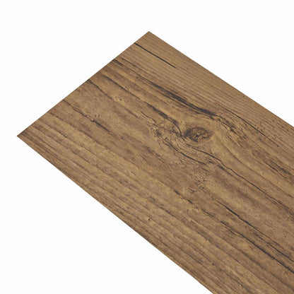 Flooring Planks 18 pcs Walnut Brown 2.51 m² PVC