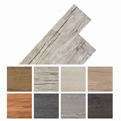 Flooring Planks 2.51 m² 18 pcs PVC Oak washed