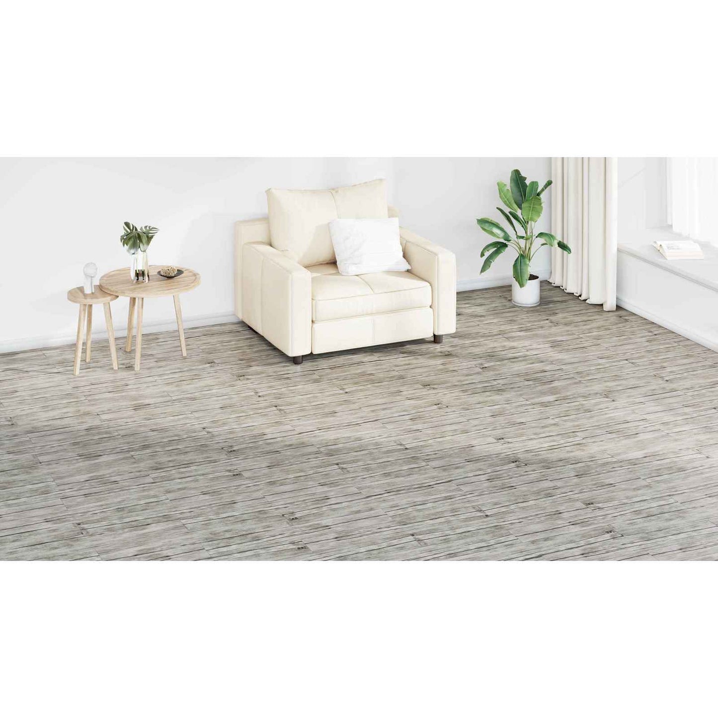 Flooring Planks 2.51 m² 18 pcs PVC Oak washed