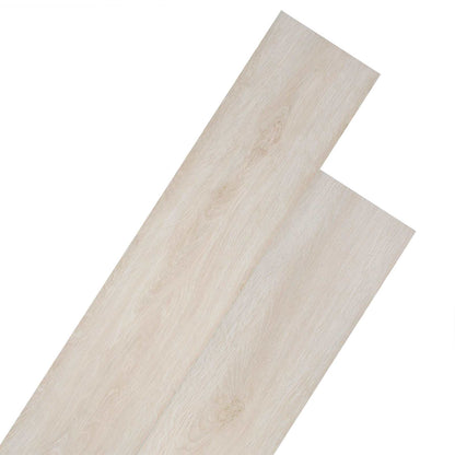 Flooring Planks 18 pcs Oak Classic White 2.51 m² PVC
