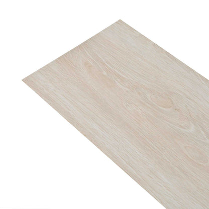 Flooring Planks 18 pcs Oak Classic White 2.51 m² PVC