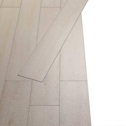 Flooring Planks 18 pcs Oak Classic White 2.51 m² PVC
