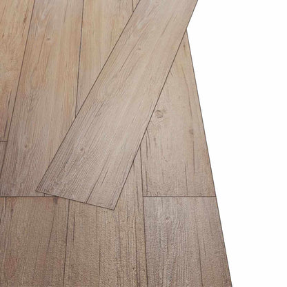 Flooring Planks 18 pcs Oak Brown 2.51 m² PVC