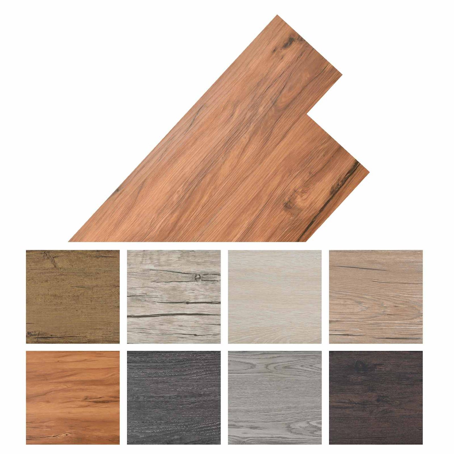 Flooring Planks 18 pcs Natural 2.51 m² PVC