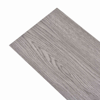 Flooring Planks 18 pcs Dark Grey 2.51 m² PVC