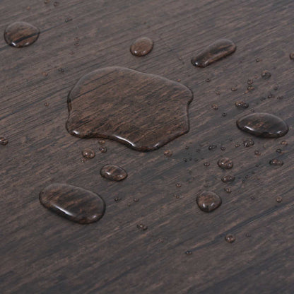 Flooring Planks 18 pcs Dark Brown 2.51 m² PVC