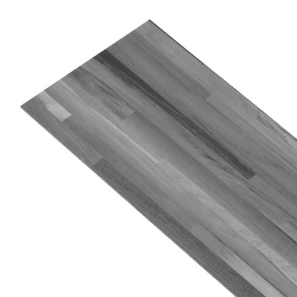 Flooring Planks 2.51 m² 18 pcs PVC Striped grey