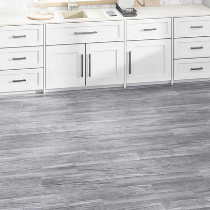 Flooring Planks 2.51 m² 18 pcs PVC Matte wood grey