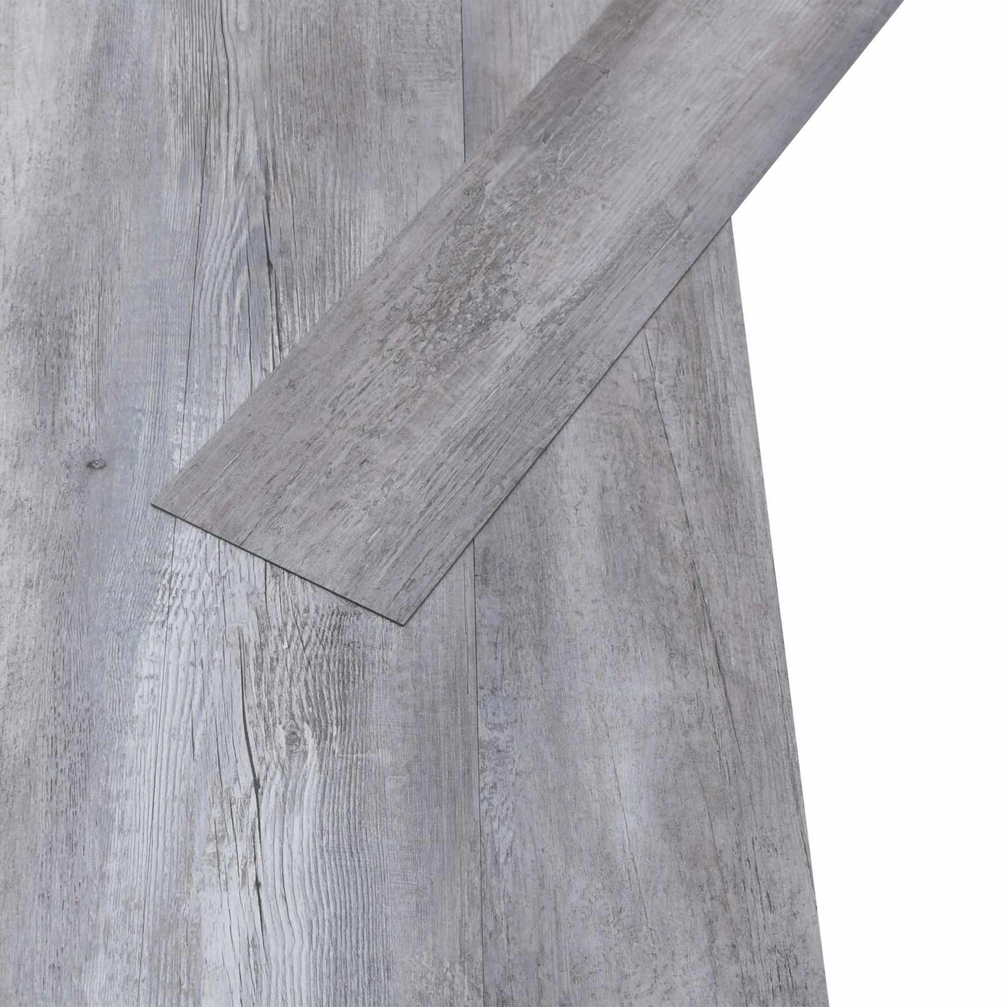 Flooring Planks 2.51 m² 18 pcs PVC Matte wood grey