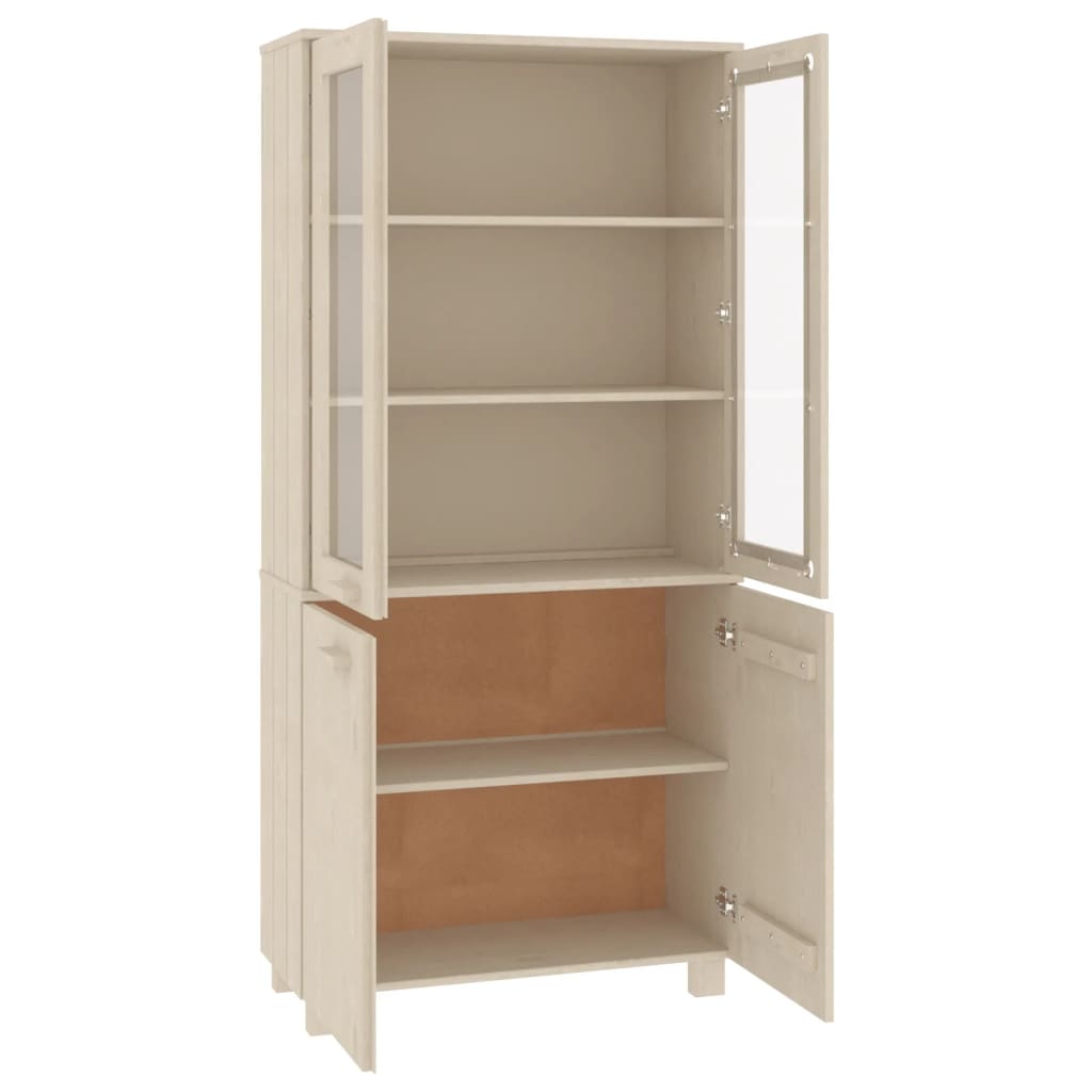 Highboard HAMAR Solid Wood Pine Honey Brown