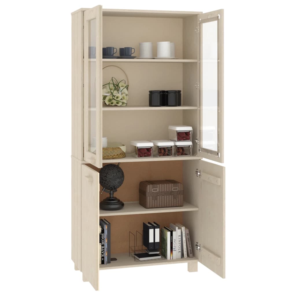Highboard HAMAR Solid Wood Pine Honey Brown