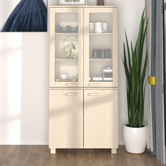 Highboard "HAMAR" Solid Wood Pine Honey Brown