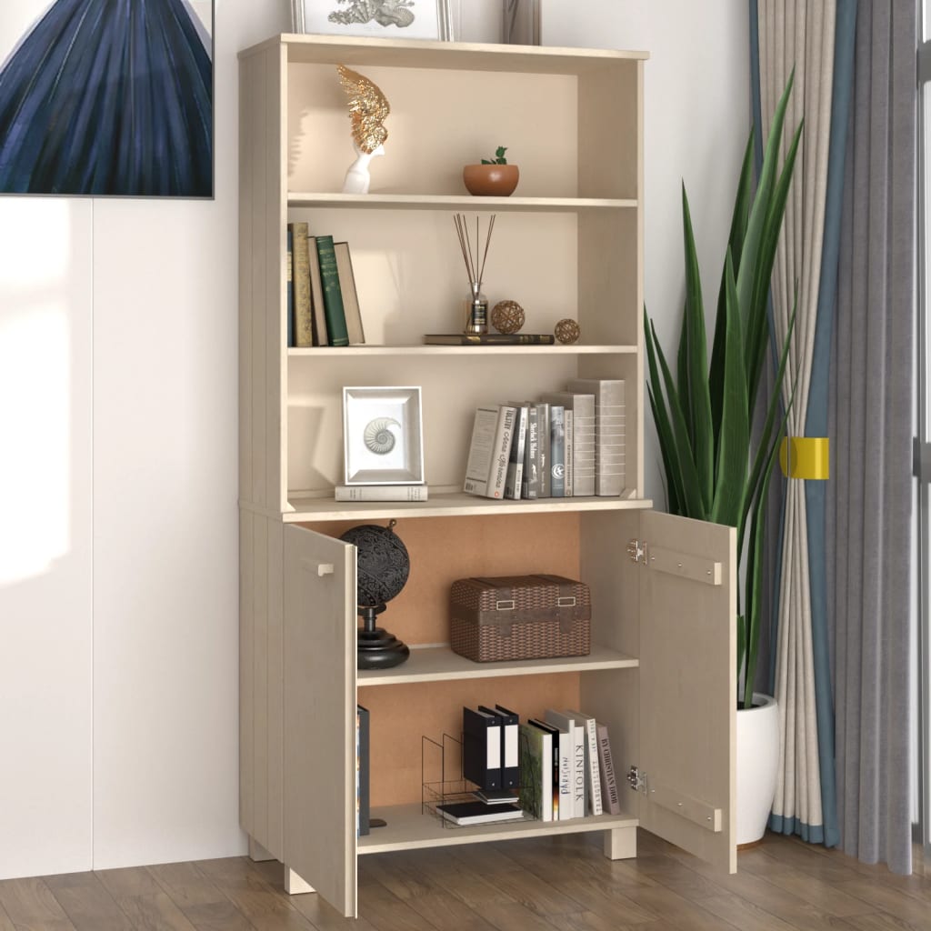 Highboard HAMAR Solid Wood Pine Honey Brown