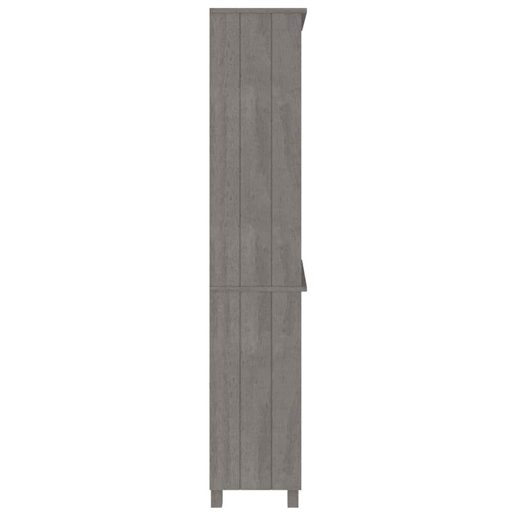 Highboard "HAMAR" Solid Wood Pine Light Grey
