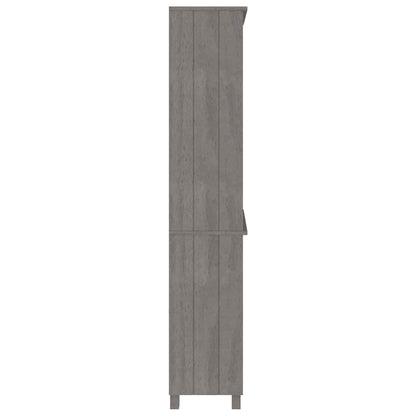 Highboard "HAMAR" Solid Wood Pine Light Grey