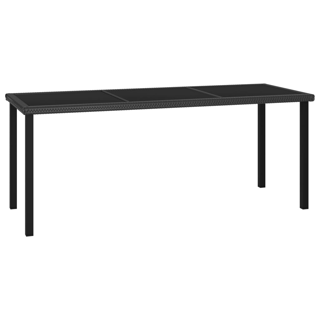 Outdoor Dining Set | Black and Cream