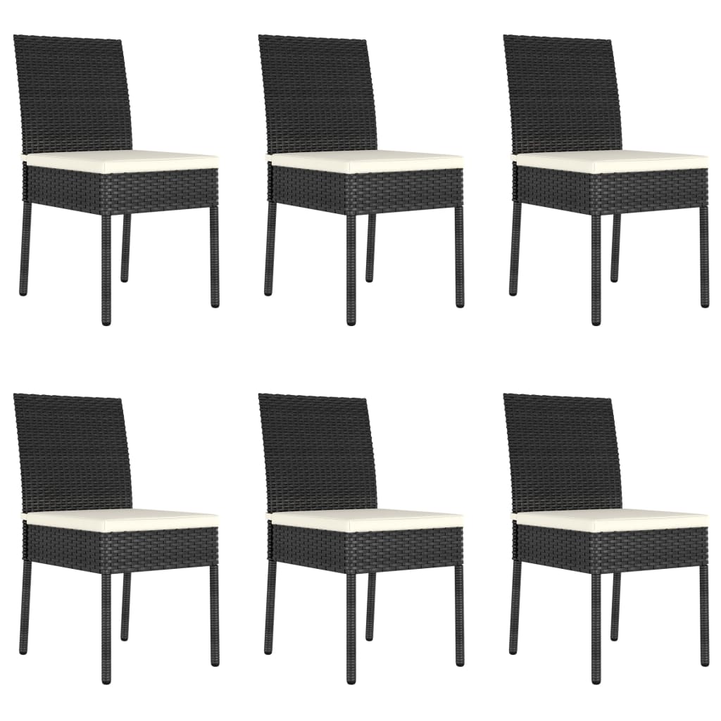 Outdoor Dining Set | Black and Cream