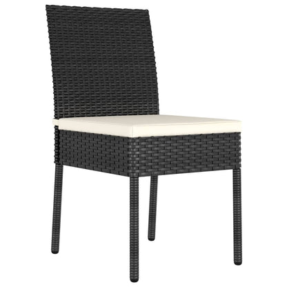 Outdoor Dining Set | Black and Cream