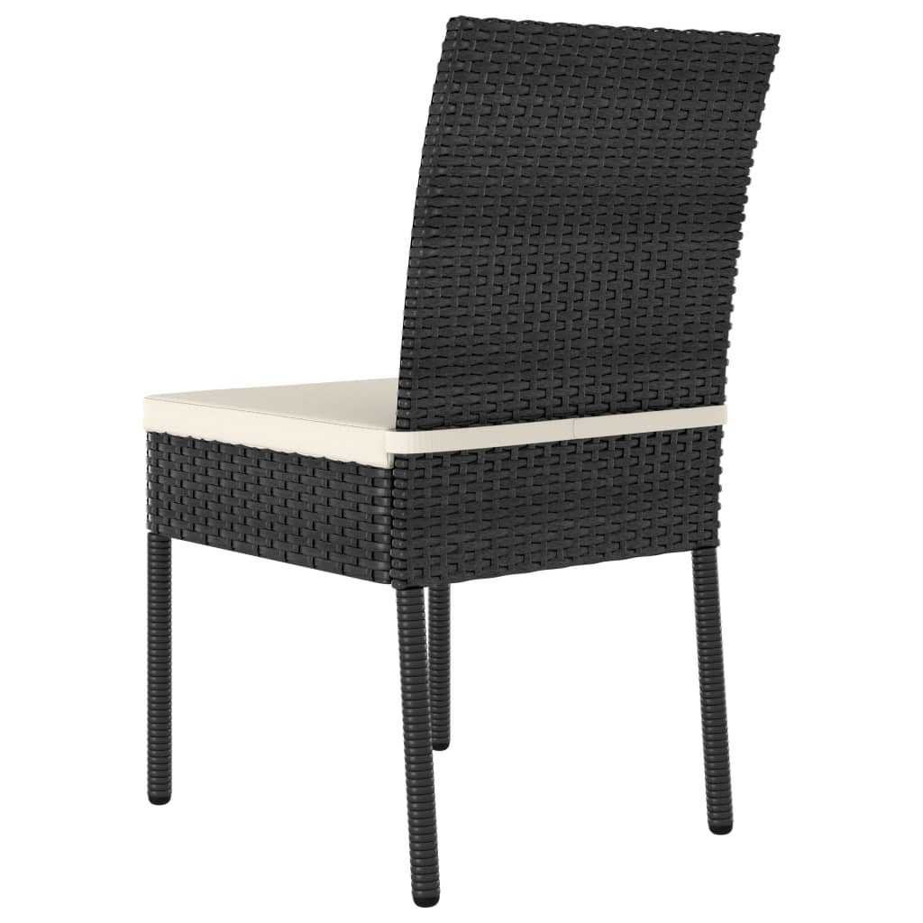 Outdoor Dining Set | Black and Cream