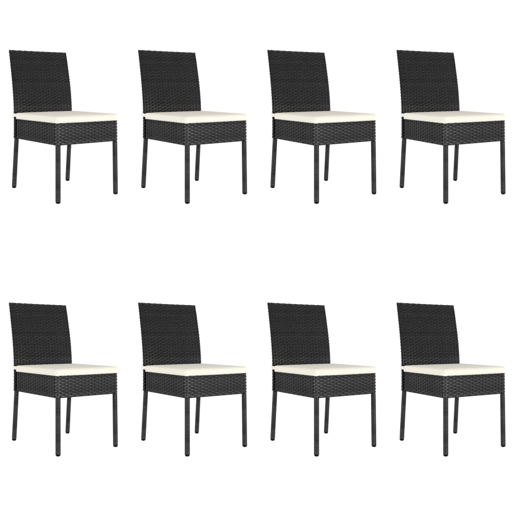 Outdoor Dining Set | Black and Cream