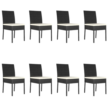 Outdoor Dining Set | Black and Cream