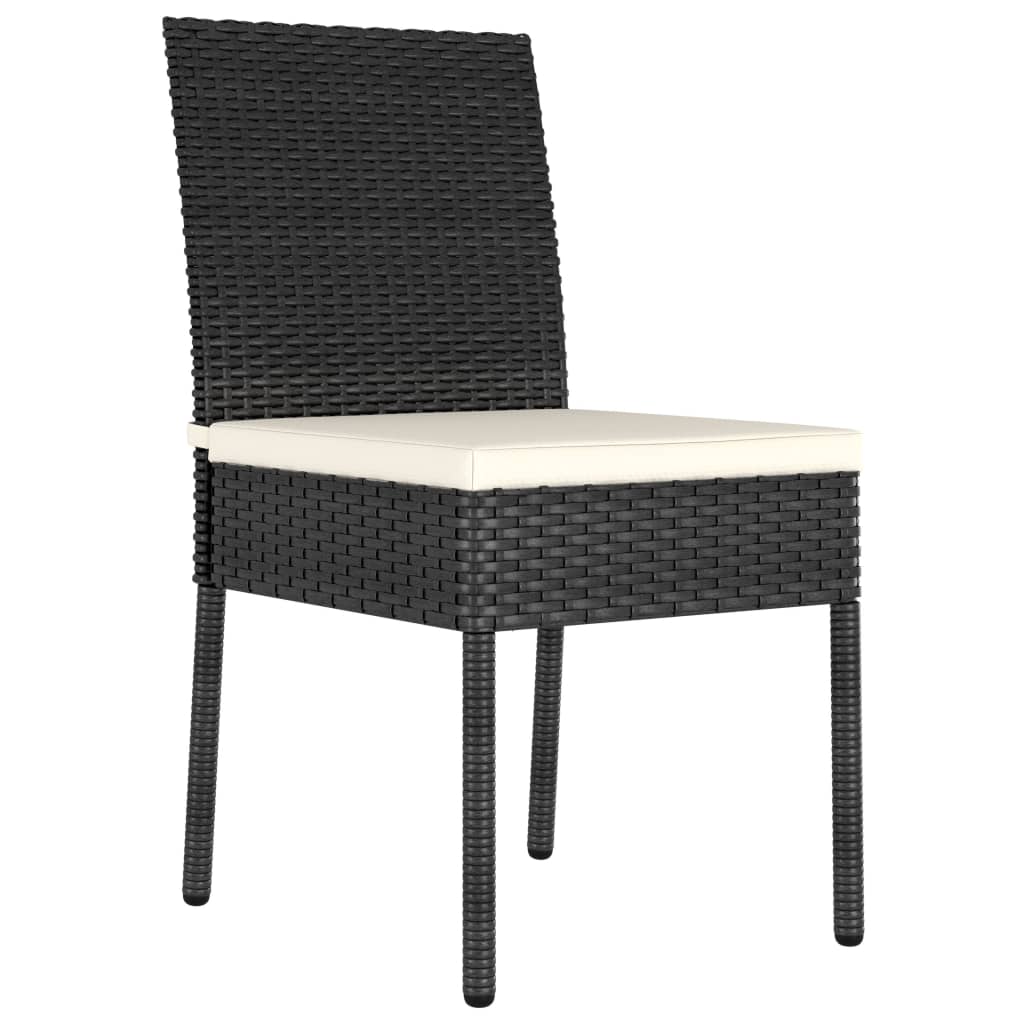 Outdoor Dining Set | Black and Cream