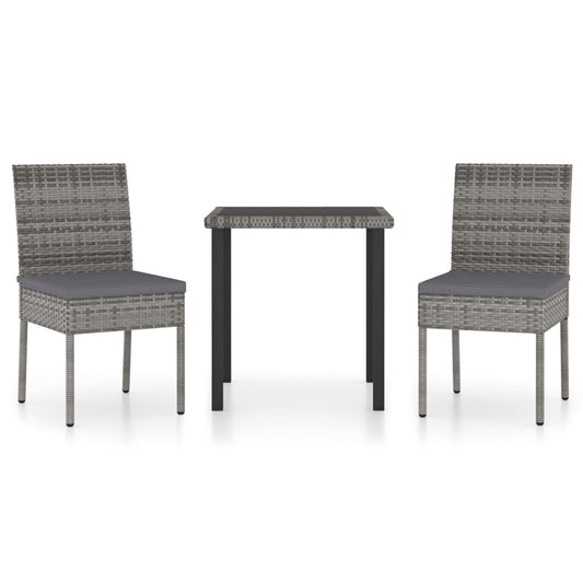 Outdoor Dining Set | Grey and black