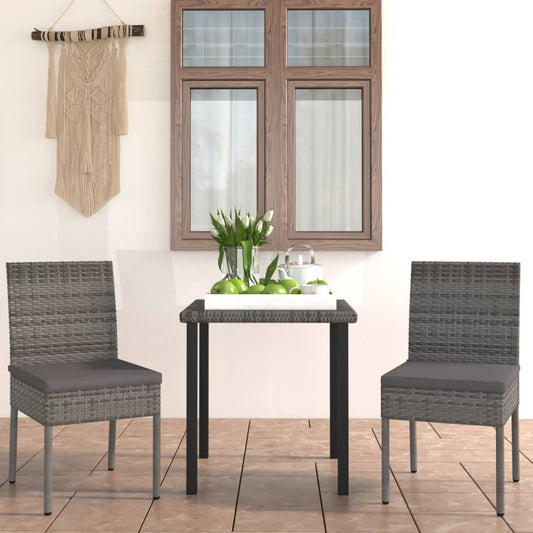 Outdoor Dining Set | Grey and black