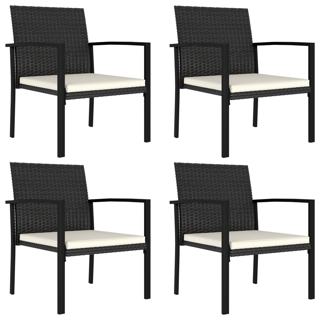 Outdoor Dining Set | Black and Cream