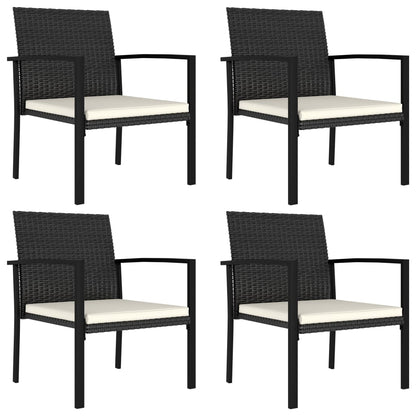 Outdoor Dining Set | Black and Cream