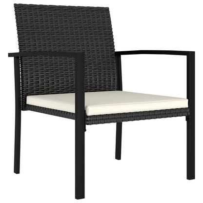 Outdoor Dining Set | Black and Cream