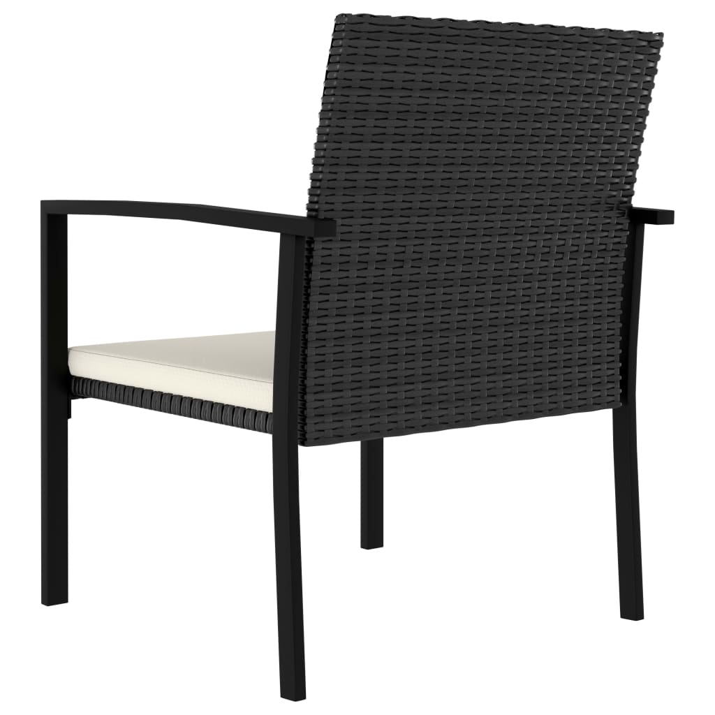 Outdoor Dining Set | Black and Cream