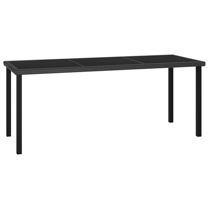 Outdoor Dining Set | Black and Cream