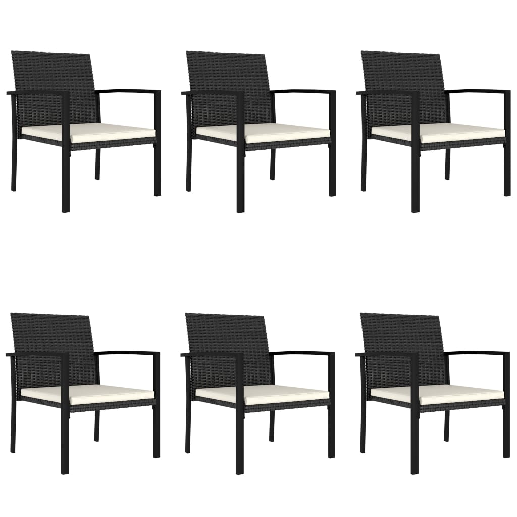 Outdoor Dining Set | Black and Cream