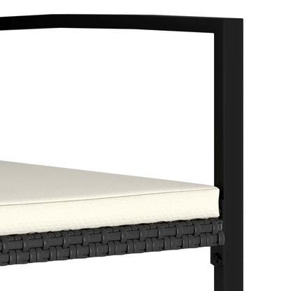 Outdoor Dining Set | Black and Cream