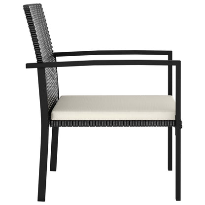 Outdoor Dining Set | Black | Poly rattan | 9 Piece Set | Durable