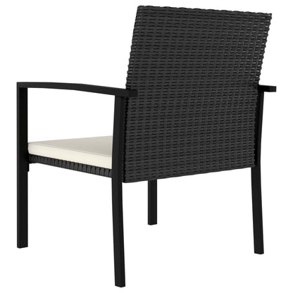 Outdoor Dining Set | Black | Poly rattan | 9 Piece Set | Durable