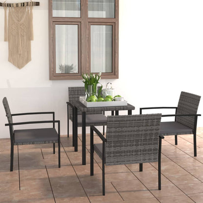 Outdoor Dining Set | Grey and Black