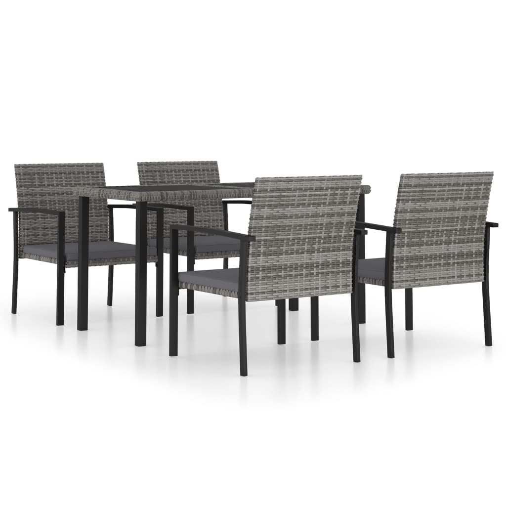 Outdoor Dining Set | Grey and Black
