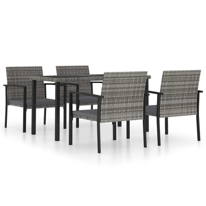Outdoor Dining Set | Grey and Black