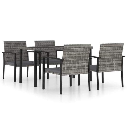 Outdoor Dining Set | Grey and Black