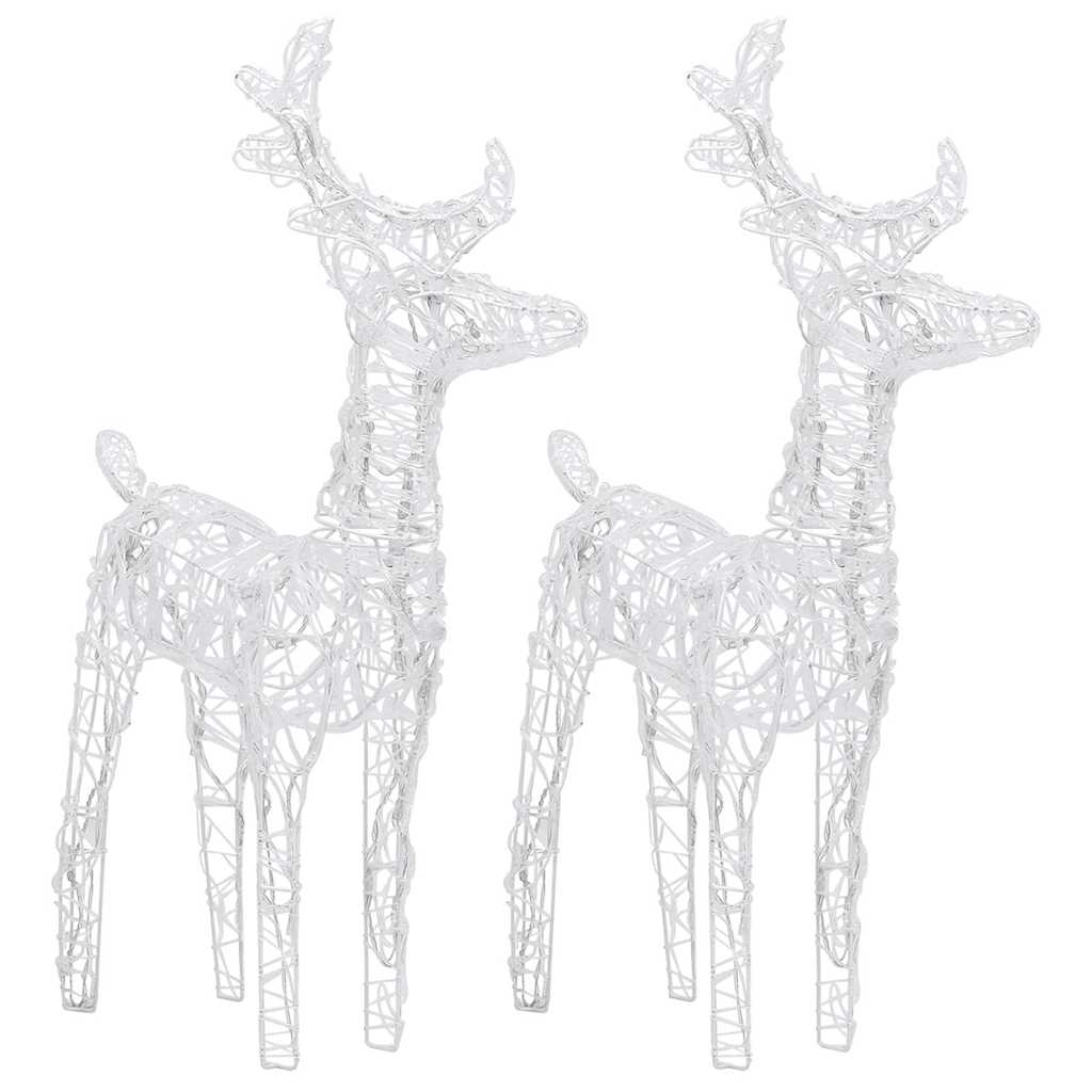 Reindeers & Sleigh Christmas Decoration 320 LEDs Acrylic