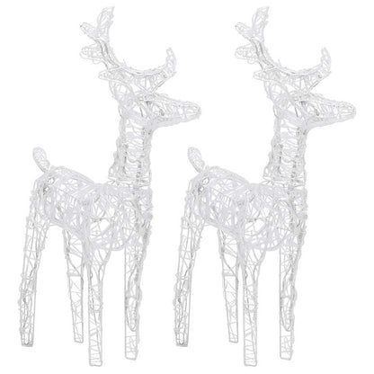 Reindeers & Sleigh Christmas Decoration 320 LEDs Acrylic
