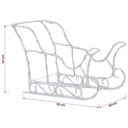 Reindeers & Sleigh Christmas Decoration 320 LEDs Acrylic
