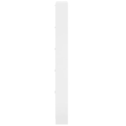 Shoe Cabinet High Gloss White 59x17x169 cm Engineered Wood