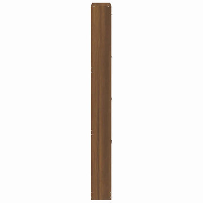 Shoe Cabinet Brown Oak 59x17x150 cm Engineered Wood