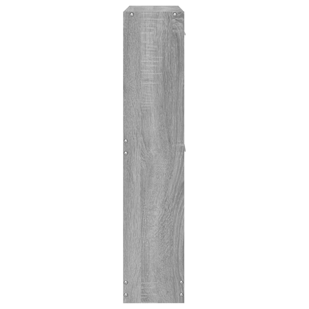 Shoe Cabinet Grey Sonoma 59x17x81 cm Engineered Wood